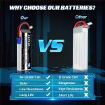 HRB 5000mAh 11.1V 3S LiPo Batteries (2 Pack)