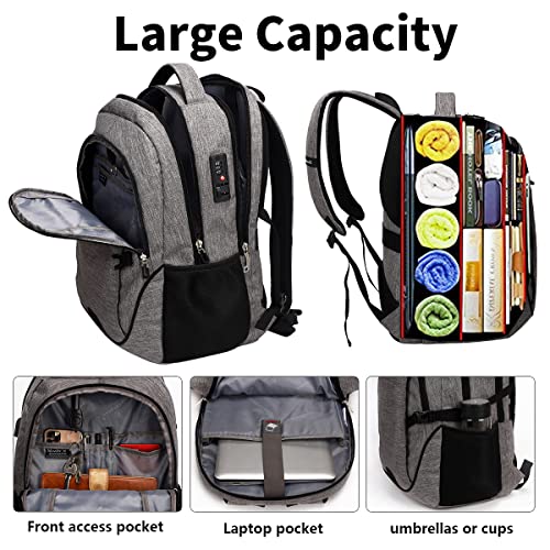 Anti-Theft Laptop Backpack with USB Charger