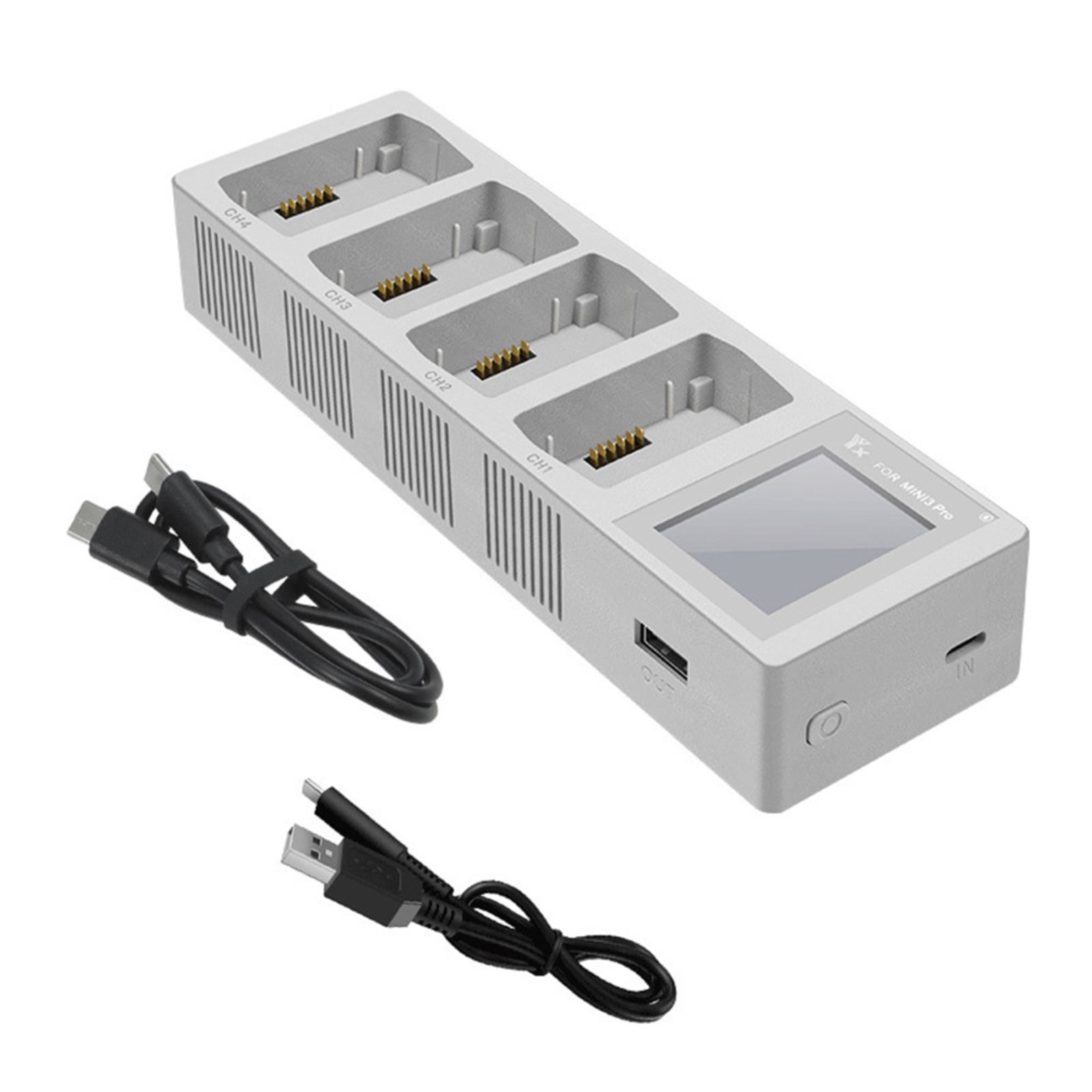 4-Port Drone Charger 4 Batteries Intelligent Flight Battery Fast Charger Accessories for DJI Mini 3 PRO