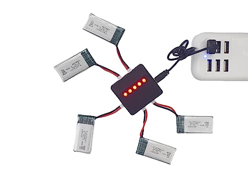 5PCS Batteries and Charger for X4 Series Drones