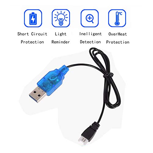 2 Rechargeable 3.7V Lipo Batteries with USB Charger