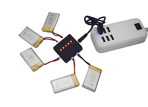 Fytoo 5-in-1 Battery Charger with 5 Li-Batteries