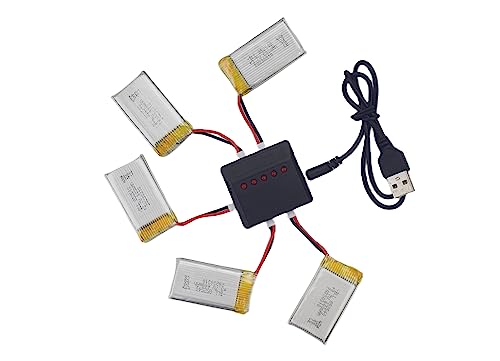 Fytoo 5-in-1 Battery Charger with 5 Li-Batteries