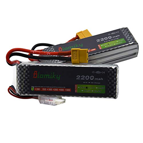 Blomiky 2-Pack Lipo Battery with Charger