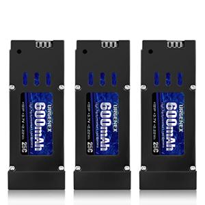 URGENEX E58 3.7V 600mAh Battery 3-Pack for Drones