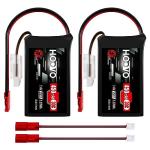 HOOVO 2S 7.4V 450mAh LiPo Battery Pack 2Pack
