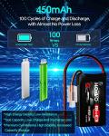 HOOVO 2S 7.4V 450mAh LiPo Battery Pack 2Pack