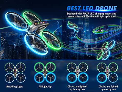 HASAKEE RC Quadcopter with HD Camera and LED Lights
