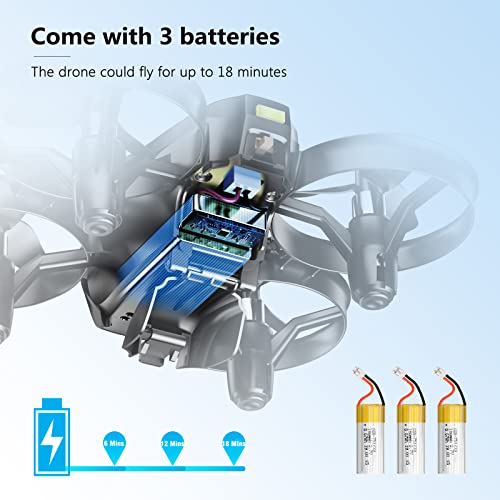 Potensic A20W Kids FPV Camera Drone - Black
