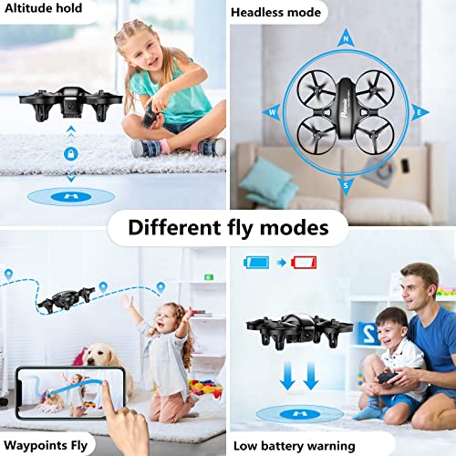 Potensic A20W Kids FPV Camera Drone - Black