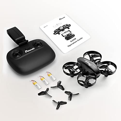 Potensic A20W Kids FPV Camera Drone - Black