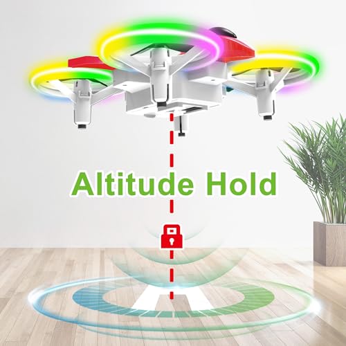 Red Mini Drone with LED Lights