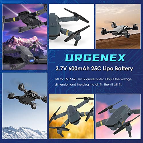 3-Pack URGENEX E58 Drone Battery Set
