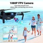 MOCVOO 1080P Foldable Drone with 2 Batteries