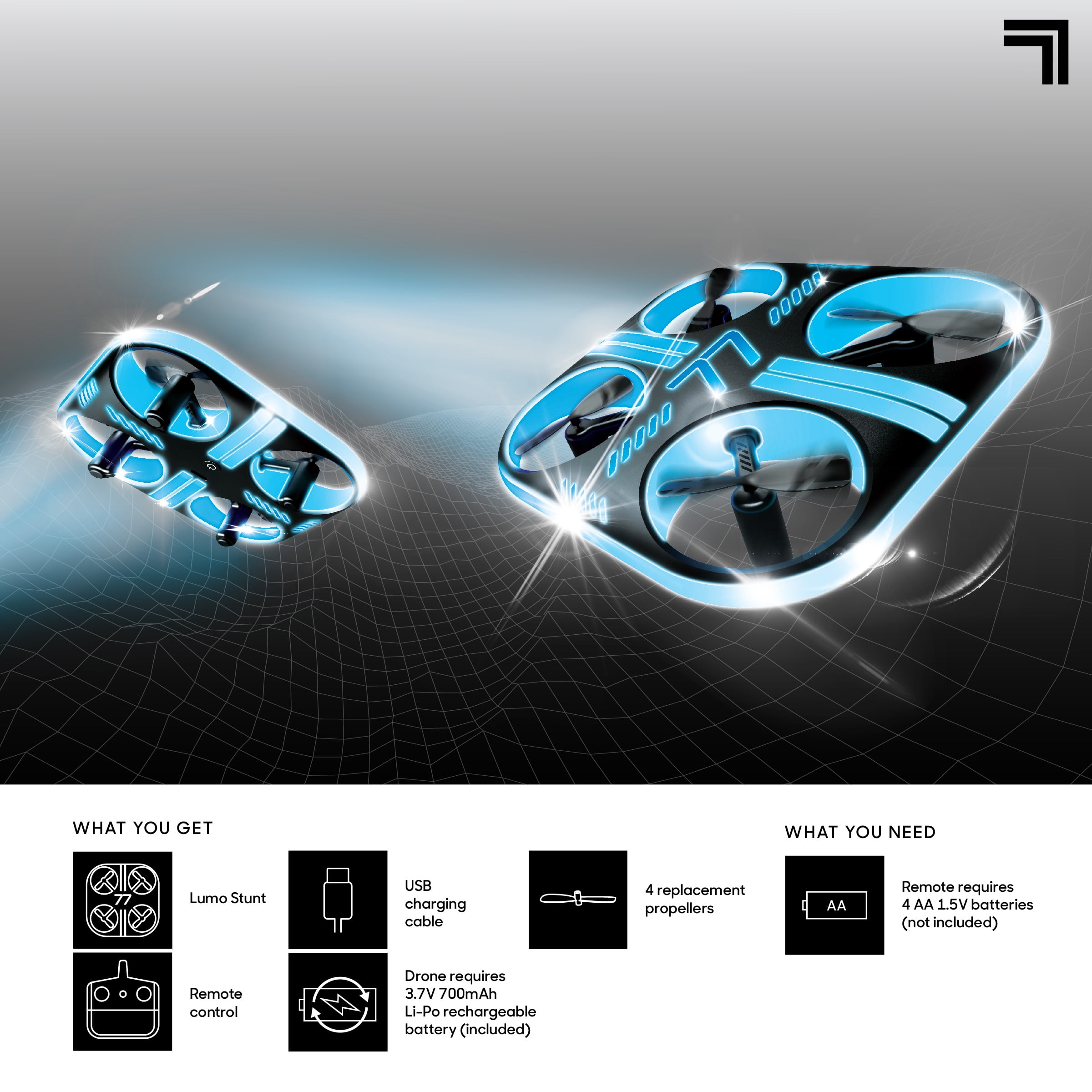 Sharper Image Drone - Lumo Glow Stunt