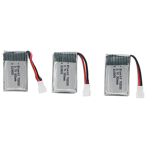 Blomiky 3.7V 300mAh Battery 3-Pack with MX2.0 Plug