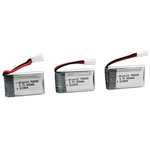 Blomiky 3.7V 300mAh Battery 3-Pack with MX2.0 Plug