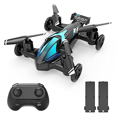 Air-Ground RC Drone Car with LED Lights