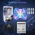 Febfoxs Mini Drone for Kids with LED Lights