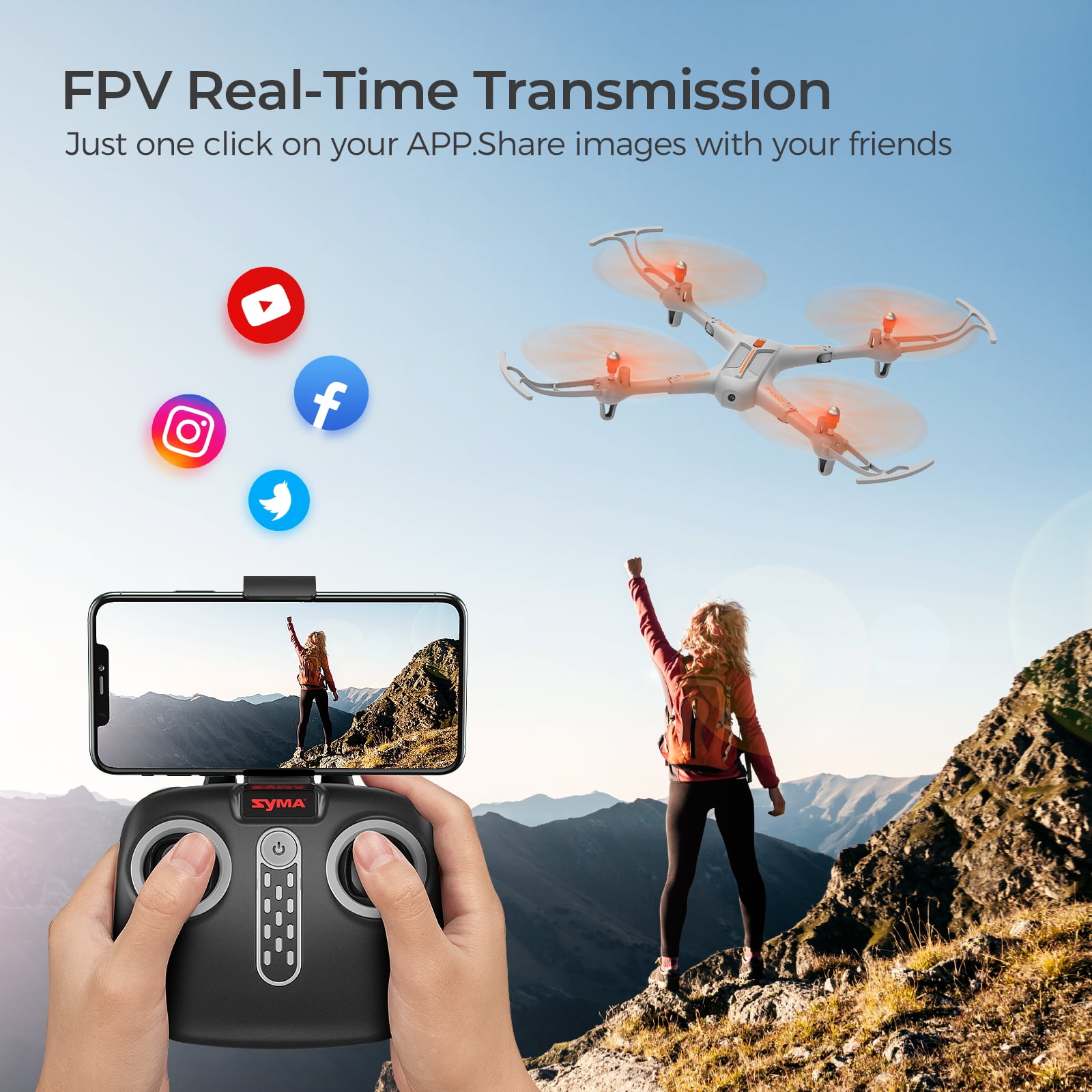Arctic FPV Camera Drone for Beginners and Kids