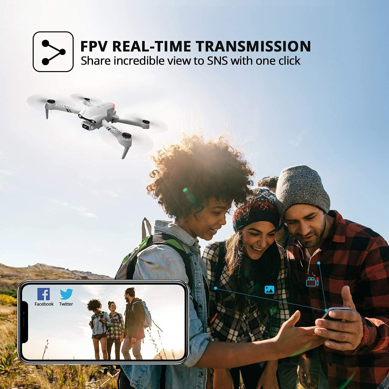 2022 Drone RC Drones Pro 4K HD Camera WIFI FPV Quadcopter Foldable Bag Gifts