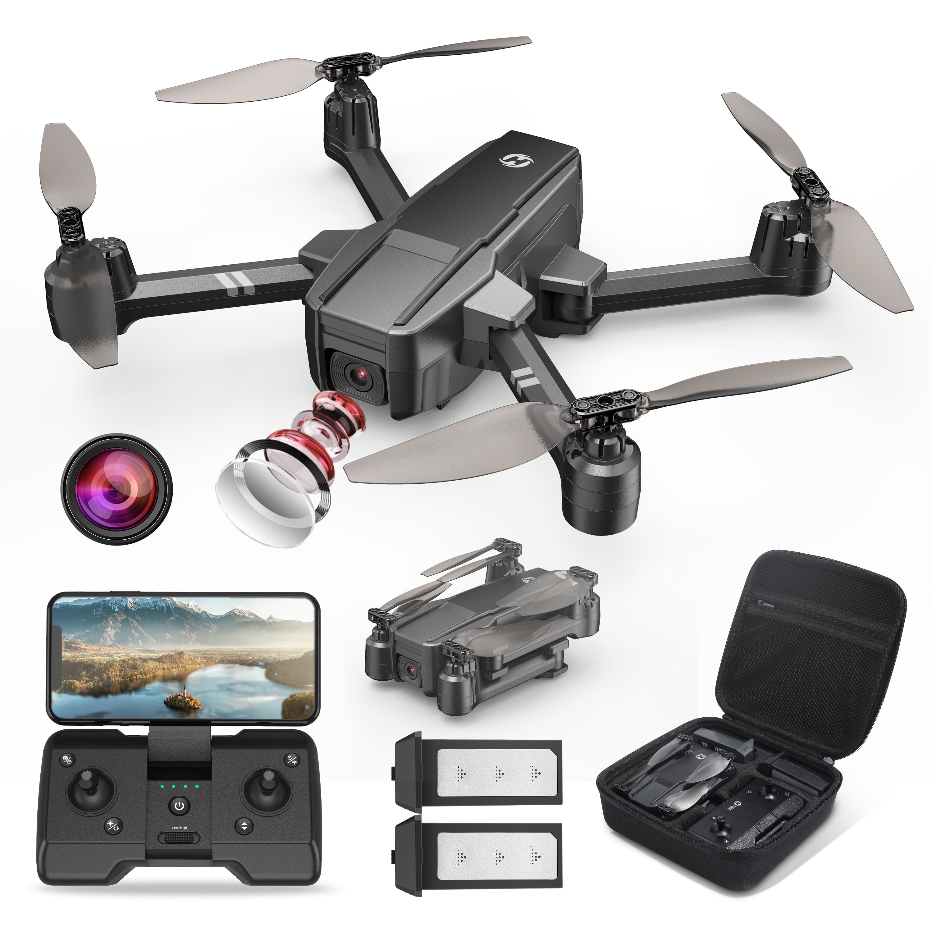 HS440 Foldable Drone with 1080P Camera for Adults