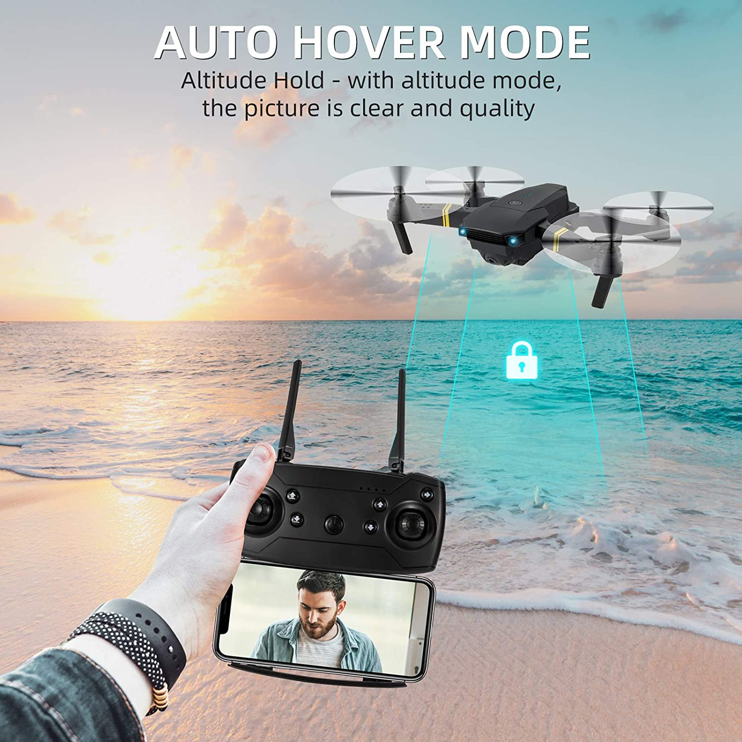 Aerial Drone Professional HD 1080P 90° Adjustable Camera Folding Wifi 360 Degree Roll FPV Selfie RC Drone with Real Time Video with 1 Batteries