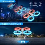 Mini Drone for Kids with LED Lights and 3 Batteries