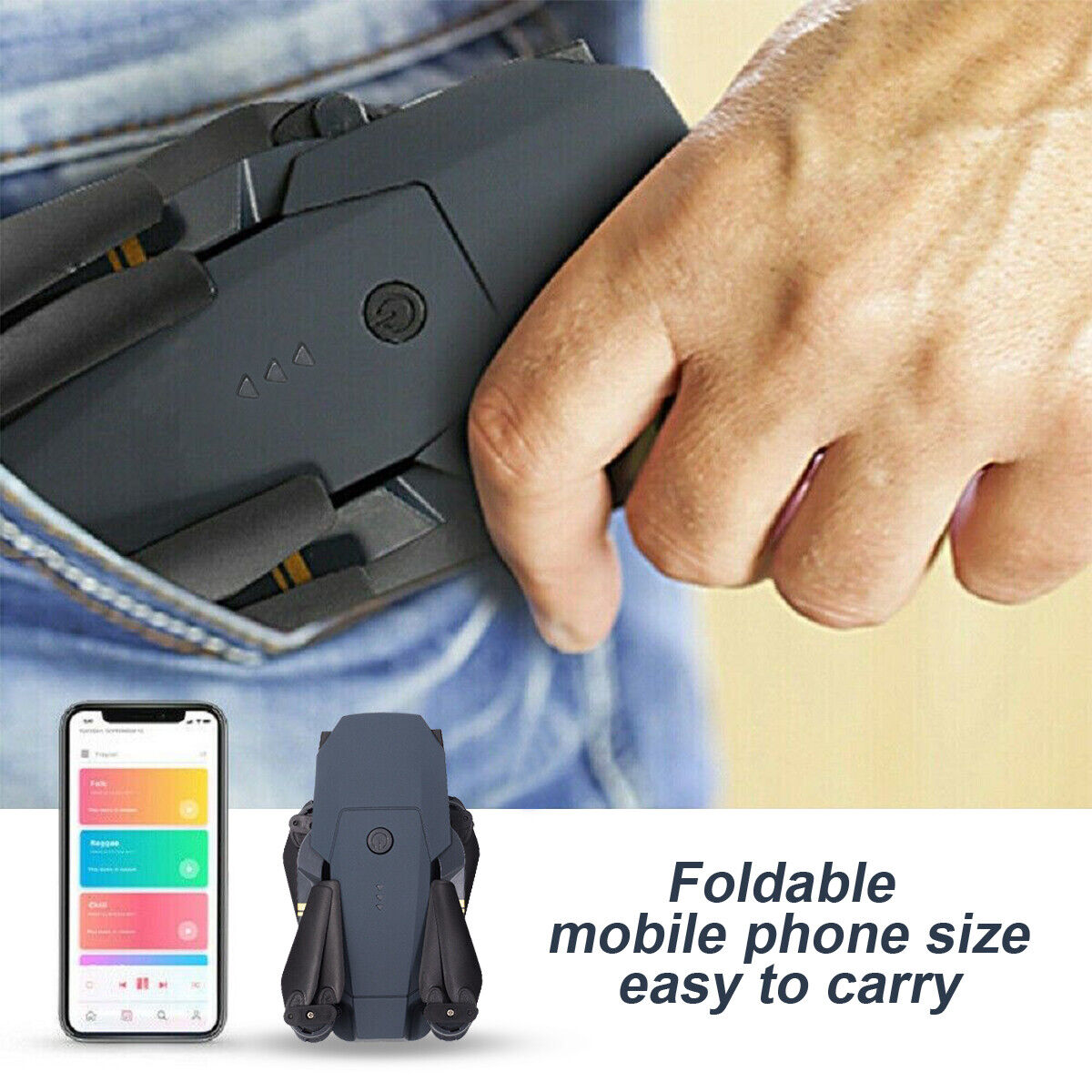 Foldable GPS Drone with 6K HD Dual Camera