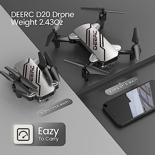 DEERC D20 Mini Drone with HD Camera & Features