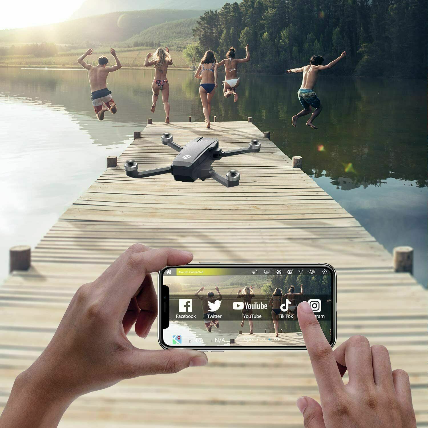 GPS FPV Brushless RC Drone with 4K Camera