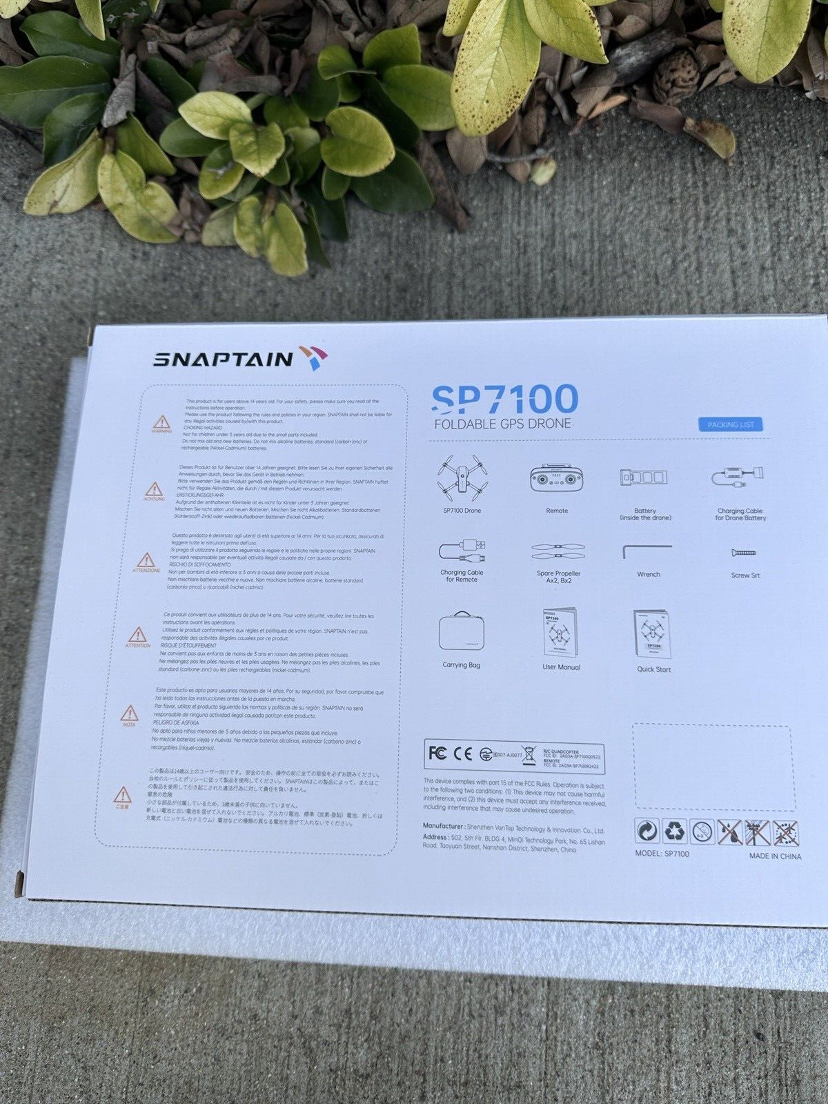 Snaptain GPS 4K HD Dual Camera Drone
