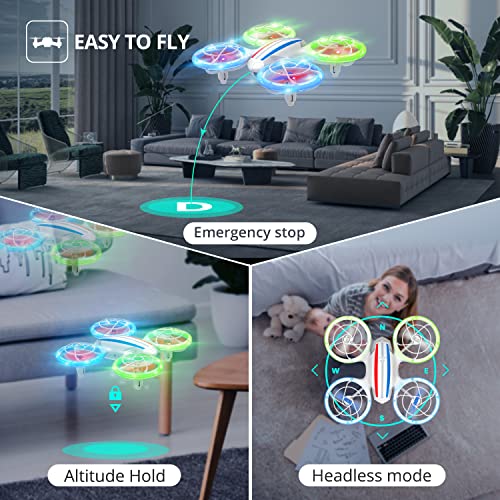 DEERC D23 Mini Quadcopter with Camera and LED Lights
