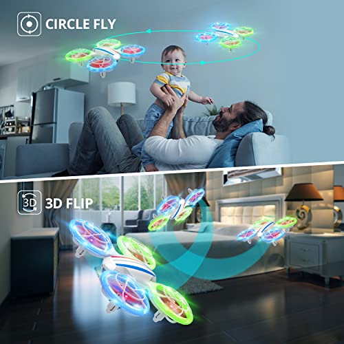 DEERC D23 Mini Quadcopter with Camera and LED Lights
