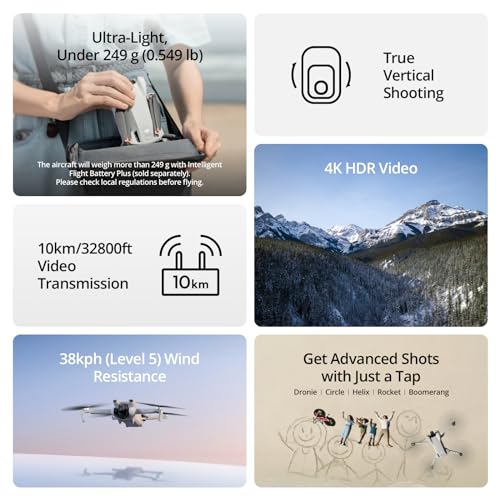 DJI Mini 3 Fly More Combo - Lightweight Camera Drone