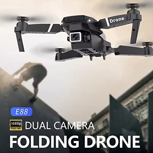 Upgraded Drone Camera for adults, Dual 1080P HD Camera, FPV Drone for kids, 3x Long Life Batteries, Foldable Mini Drone like DJI drone