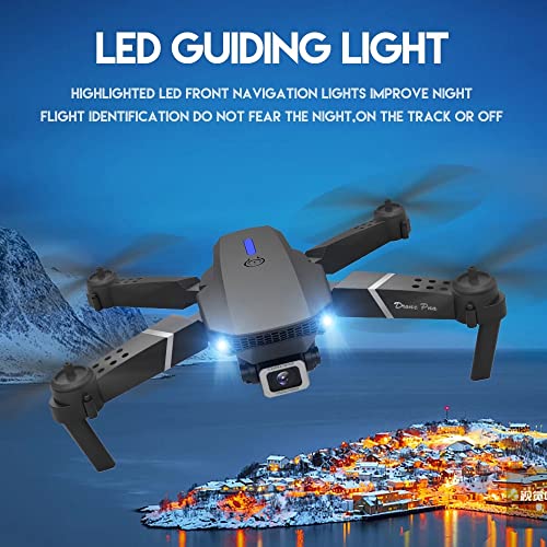 Upgraded Drone Camera for adults, Dual 1080P HD Camera, FPV Drone for kids, 3x Long Life Batteries, Foldable Mini Drone like DJI drone