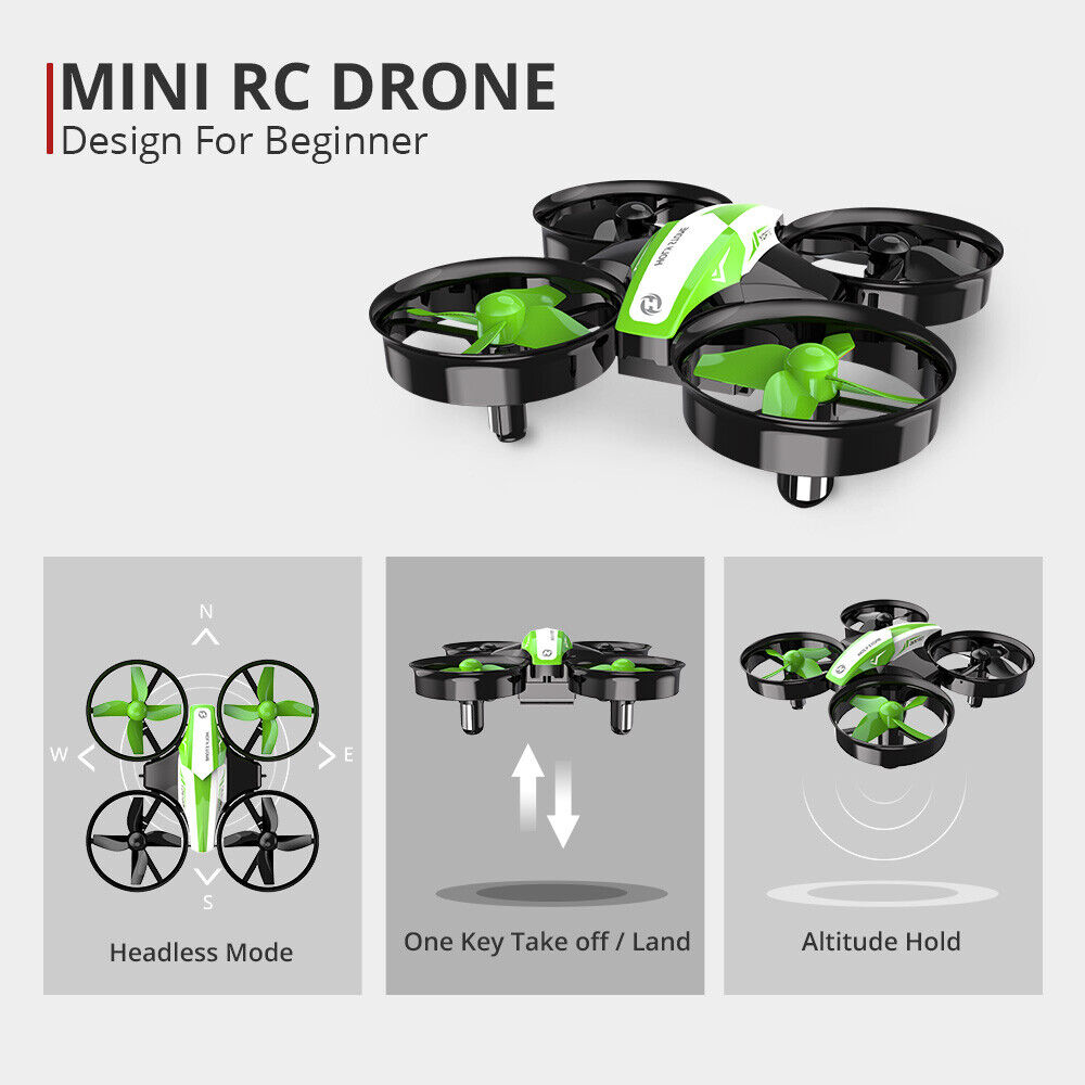 Mini RC Quadcopter with 3 Batteries
