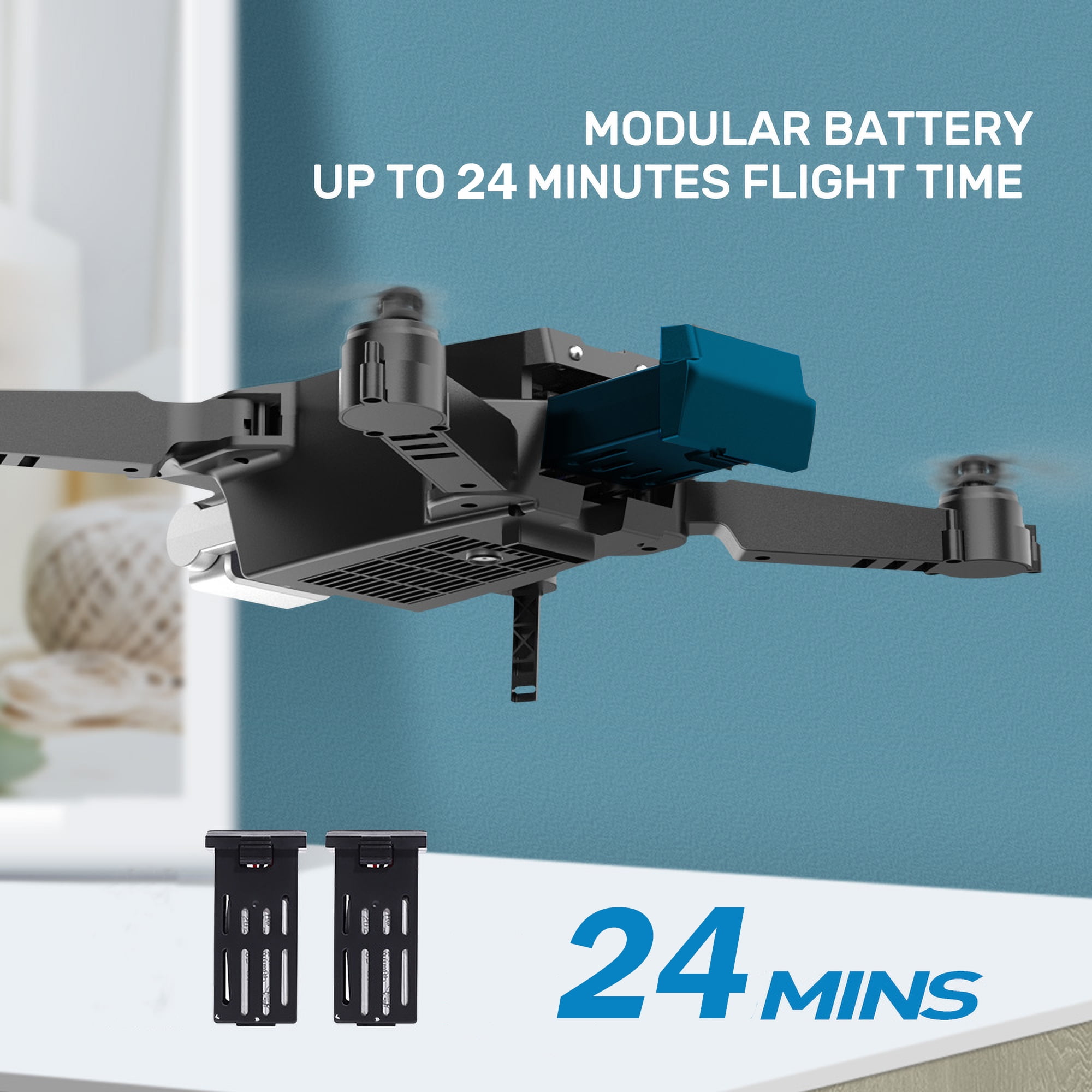 Foldable 4K Dual Camera Drone with Voice Control