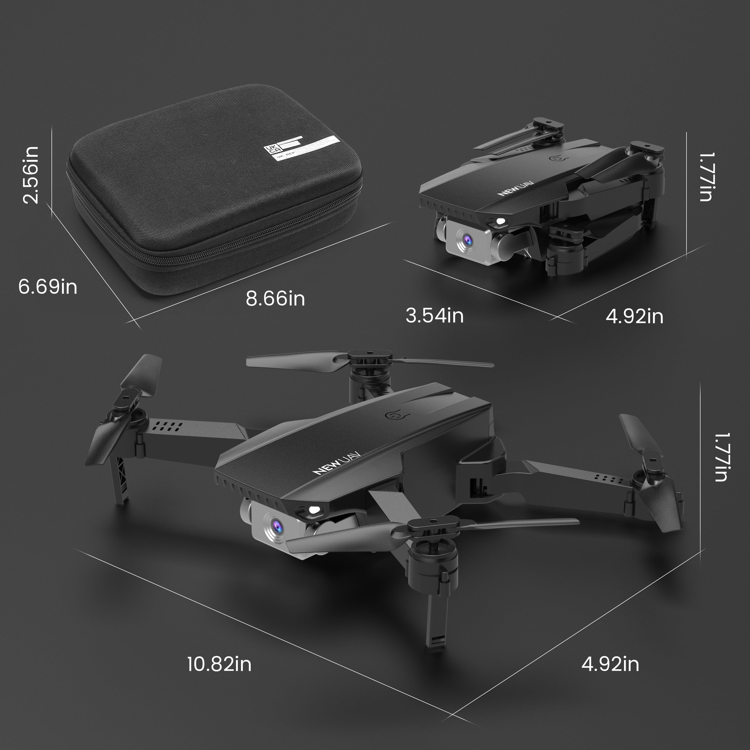 Foldable 4K Dual Camera Drone with Voice Control