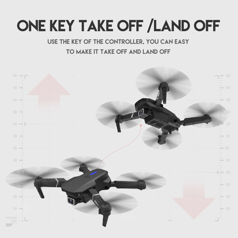 4K HD Camera Drone with 3 Batteries