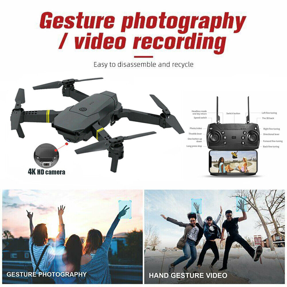 Foldable Drone X Pro with 3 Batteries