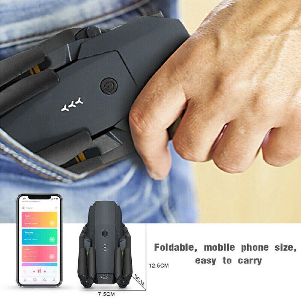 Foldable Drone X Pro with 3 Batteries