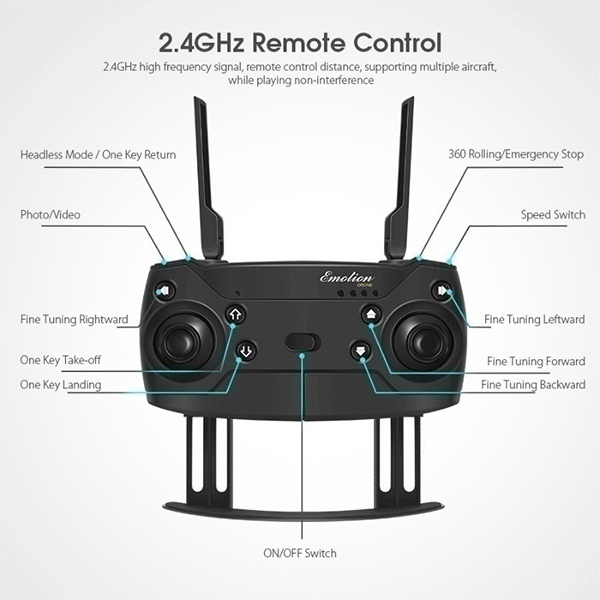 Professional 4K Camera Folding Wifi Selfie Drone