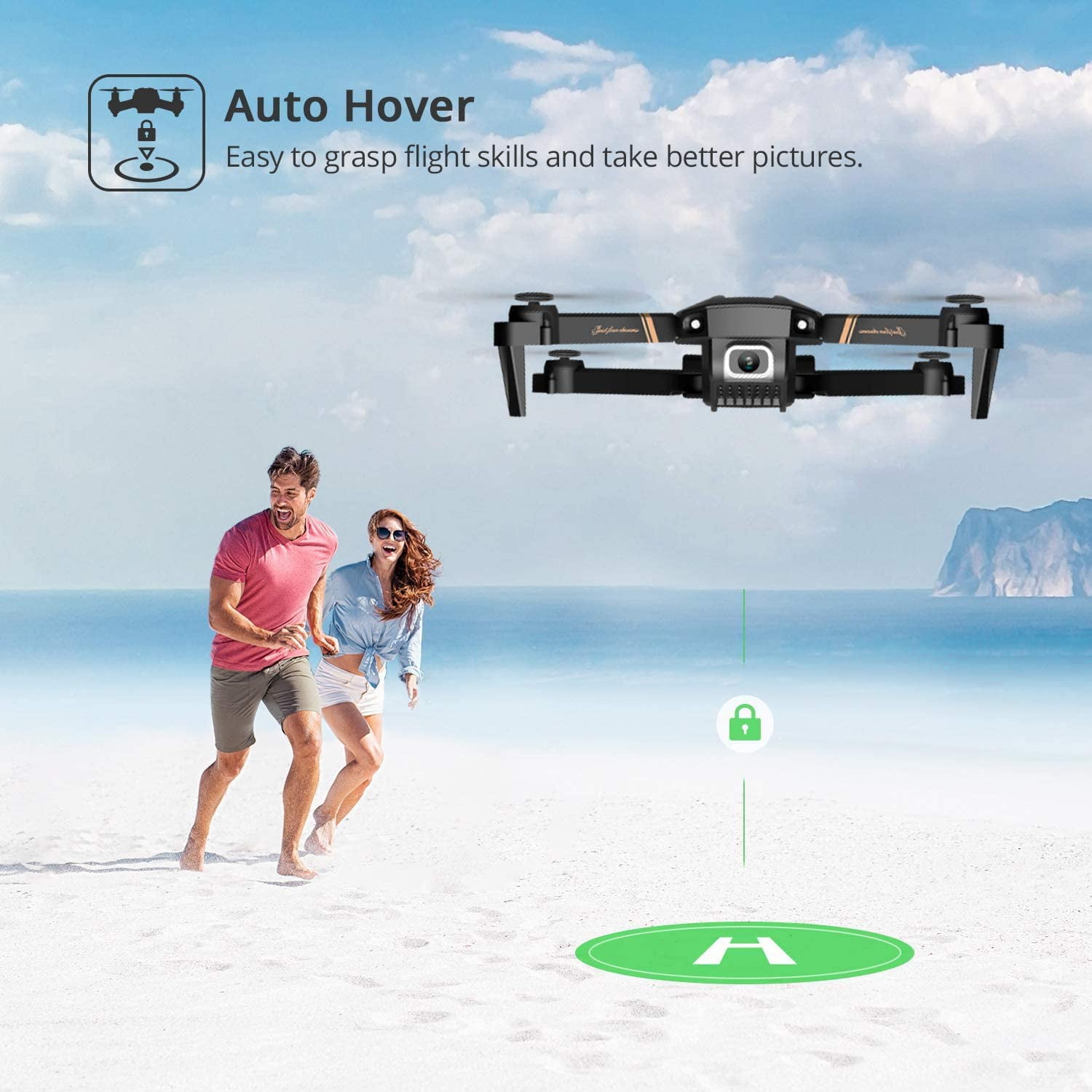 Foldable HD Camera Drone with App Control