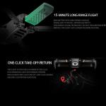 4K Mini Selfie Drone with WiFi and 3 Batteries