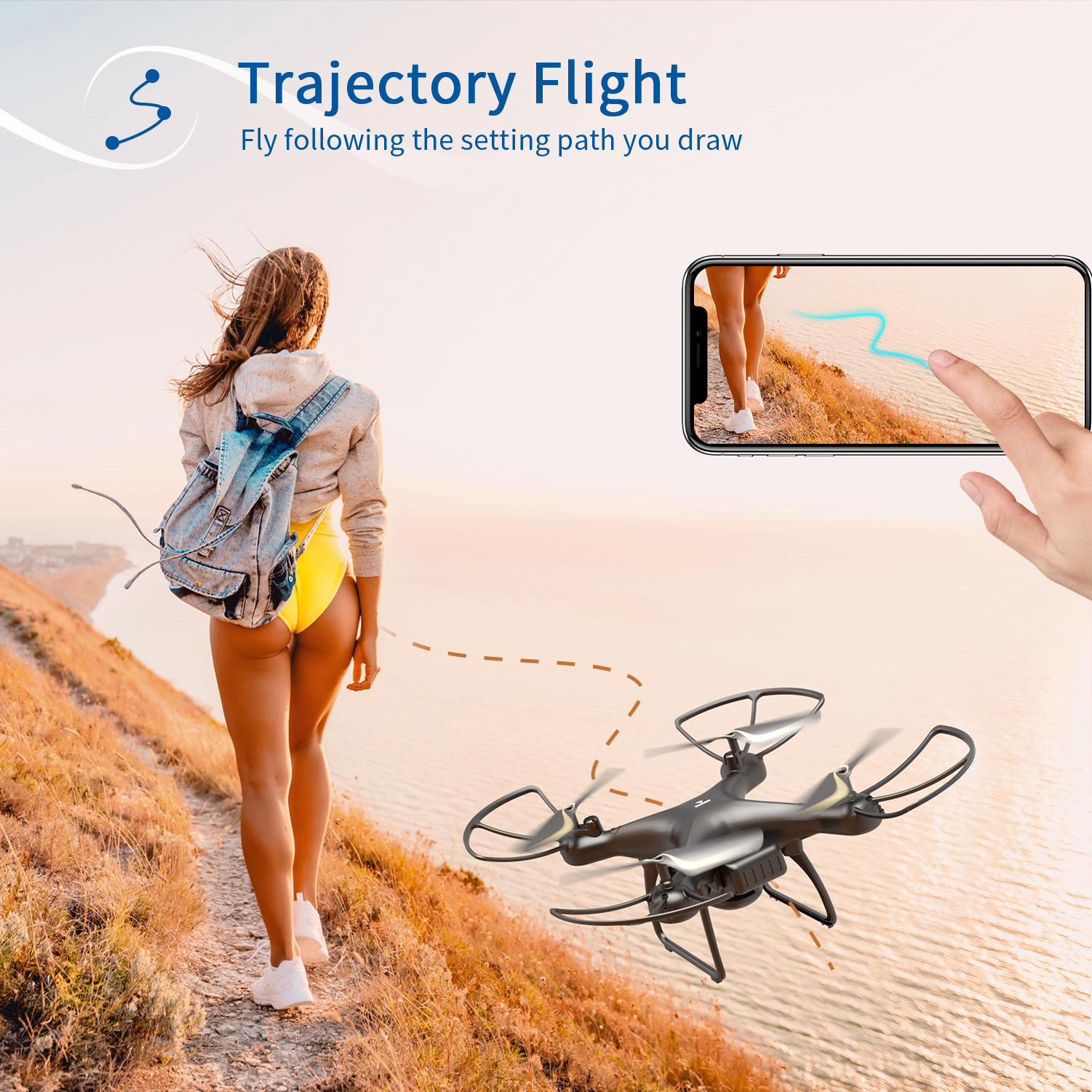 Snaptain SP650 Drones with 2K Camera Set