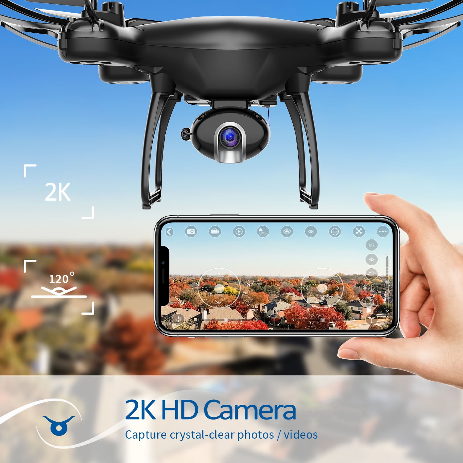 Snaptain SP650 Drones with 2K Camera Set