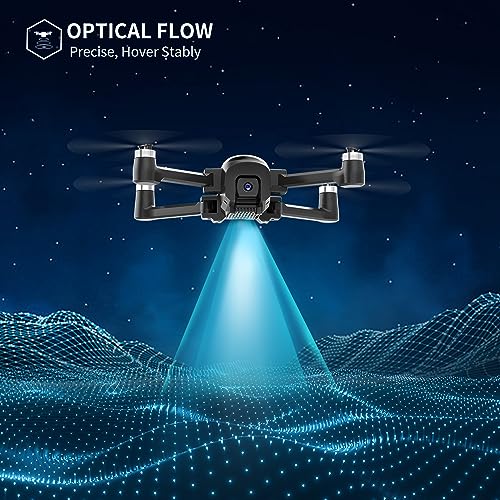 TENSSENX GPS Drone with 4K Camera for Adults, TSRC A6 Foldable RC Quadcopter with Auto Return, Follow Me, Optical Flow, Waypoint Fly, Circle Fly, Headless Mode, Altitude Hold, 46 Mins Flight Time