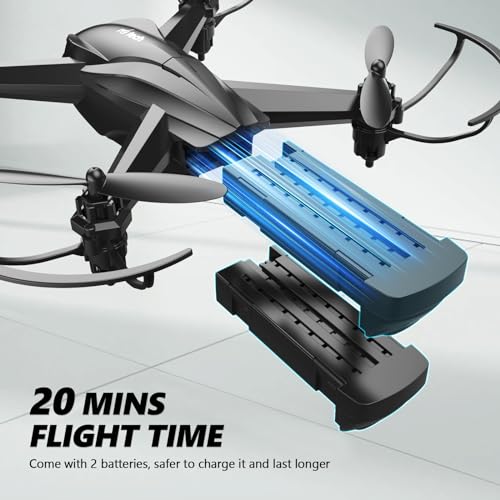 1080P HD Camera Drone with Case and 2 Batteries